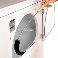 Dryer Lint Brush Vent Trap Cleaner Long Flexible Refrigerator Coil Brush Ideal For Washers Coil Brush, Dryers Coil Brush, Air Vents Coil Brush Clothes Dryer Coil Brush (2 x Cleaning brush, Black)