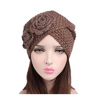Litetao Ladies Fashion Warm Winter Knitted Multifunctional Hat Solid Cap (Khaki)