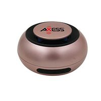 AXESS SPBW1048 IPX4 Water Resistant Bluetooth Speaker with Built-In Rechargeable Battery & Aux Input In Rose Gold