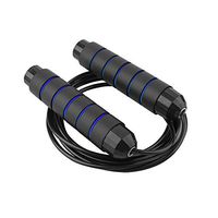 Diaclara Jump Rope, Ball Bearings Tangle-Free Rapid Speed Cable Skipping Rope, Adjustable Jumping Ropes for Men, Women & Kids - Blue