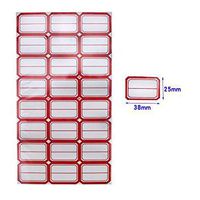 55Sheets (1320PCS) Red Multipurpose Self-Adhesive Classified Stickers Handwritten Paster Stickable Price Label Paper Home Kitchen Office Labeling Supplies for Document Books Goods Classification
