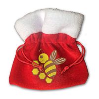 Sfgggerrd Cartoon Animal Honey Bee Reusable Kids Christmas Drawstring Pouches Candy Jewelry Gift Bag Santa Present