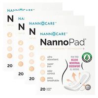 NannoPad Super - Certified Organic Cotton - Naturally Relieve Your Discomfort - No Fragrances, Chemicals or Dyes - Odor-Control and Breathable