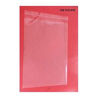 Clear Resealable Cello Bags Cellophane Bags, Poly Bags (6.3x9 inches)