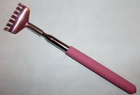 Max Force Metal Back Scratcher with Pink Grip