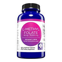 MD. Life L Methylfolate 10mg – Active Folate 5-MTHF, Professional Strength Methyl Folate - Immune Support, Essential Amino Acids – Vegan Gluten-Free - 30 Capsules