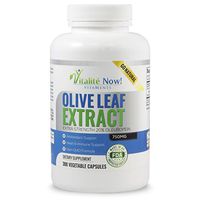 Up Size Super Strength Best Olive Leaf Extract (Non-GMO) - 20% Oleuropein - Immune Support, Cardiovascular Health & Antioxidant Supplement - Up to 9 Months - 750mg Capsules - Vegetarian 300 Count