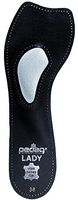 Pedag 2821 Lady 3/4 Ultra Thin Leather Self Adhesive Insole for All Heels, Black, Women's 9