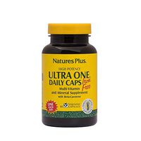 NaturesPlus Ultra One Iron Free - 60 Easy to Swallow Capsules - High Potency Once Daily Multivitamin & Mineral Supplement - Natural Energy - Vegetarian, Gluten-Free - 60 Servings