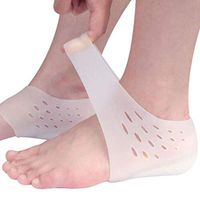 JapanAmStore 1Pair Invisible Height Increased Insoles Soft Silicone Half Heel Socks Heel Protector for Women Men 2-5cm (2.5cm/0.98inch)