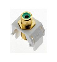 Legrand - On-Q WP3463WH Keystone GreenRCA to FConnector, White