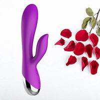 Silent Waterproof Dual Motor 7-Speed Double Head Pleasure Sucking USB Cable Rechargeable BüLlet Vibrating Vǐbrǎtǒr Health Sports Angle of Your Body Viberate Massager Color Pink