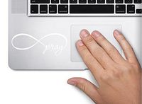 Infinity Pray Symbol Decal Funny Bible Laptop Skin MacBook Trackpad Keypad Sticker Window, Decal Sticker Vinyl Car Home Truck Window Laptop