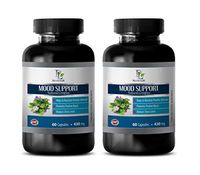Stress Ease - Mood Support Natural Complex - Powerful Anxiety Relief - Calming ABILITYS - Reduce Stress - GABA Amino Acid - 2 Bottles (120 Capsules)