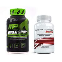 Shred Sport (60 Capsules) & Garcinia Cambogia Burn (60 Capsules) - Ultimate Fat Burning, Weight Loss Combo