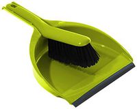 Cleenol Plastic Dustpan And Brush Yellow