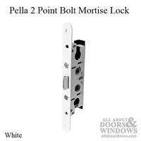 Pella 2 Point Bolt Mortise Lock Body, Storm Door White