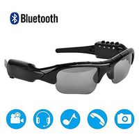 Bluetooth Sunglasses Camera,Camera Glasses Full HD 1080P with Wide Angle Mini Video Camera for Driving,Riding,Fishing,Motorcycle and Outdoor Sports