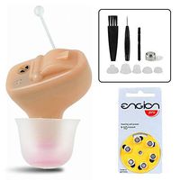 Electric Hearing Aid Amplifier Mini Invisible Single Ear Sound Amplify Device in Ear Canal Fit for Adults and Seniors, Skin Color for Right Ear