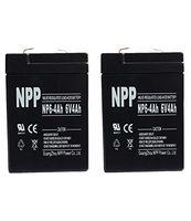 NPP NP6-4Ah Sealed Lead Acid 6Volt 4Ah Battery with F1 Style Terminals / （2pcs）