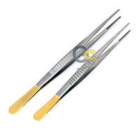 G.S 2 O.R Grade DEBAKEY Artery ATRAUMATIC Tissue Vascular Forceps 7 INCH and 9.5INCH with Gold Handle