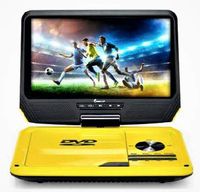 Impecca 9" Portable DVD Player with Flip and Swivel Screen, Built in USB and SD/SDHC Memory Card Slots, Remote Control 3.5 mm Headphone Jack, AC Adapter, Car Power Adapter Yellow