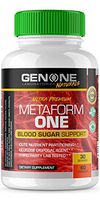GenOne Nutrition- Metaform One - Glucose Disposal Agent (GDA), Blood Sugar Control & Acute Nutrient Partitioning - 60 Capsules