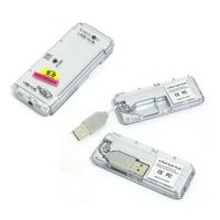 4 Port LED USB 2.0 Hub Silver