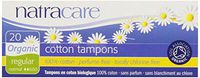 Natracare - Regular Organic and Natural Cotton Tampons - Applicator-free - 20 Count Boxes - Pack of 3 by Natracare