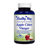 Healthy Way Apple Cider Vinegar Capsules 1000mg 200 Capsules - ACV Pills for Weight Loss, Detox & Digestion Support - All Natural Cleanse for Men & Women - USA Made