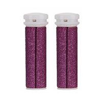 Emjoi Micro-Pedi Extreme Coarse Purple Flex Replacement Rollers, Set of 2