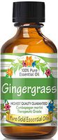 Pure Gold Gingergrass Essential Oil, 100% Natural & Undiluted, 60ml