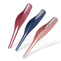 Cute Ear Pick Ear Wax Remove LED Flashlight Baby Ear Pick Cleaner Tweezer Ears Care Tool (Red)