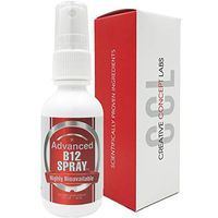 CCL Advanced Vitamin B12 Sublingual Spray | Nano Technology Rapid Absorption | Most Effective Liquid B12 | Vegan, Non GMO, Made in USA | Better Than B12 Drops & Faster Than Pills & Capsules