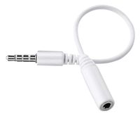 Universal 3.5mm Female Plug Jack OMTP CTIA Headphone Audio Adapter Cable MP3 Player Adapter Cable, Suitable for Tablet, PC and Smartphone