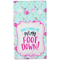 Printed Hard Box Cigarette Case for Full Pack, Fits 100s, Regulars - Flamingo