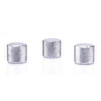 3 pcs Silver Volume Tone Control Knob for Electric Guitar