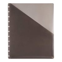 TUL Custom Note-Taking System Discbound Pocket Dividers, 8 1/2" x 11", Letter Size, Gray, Pack of 2