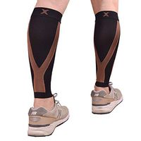 Thx4COPPER Calf Compression Sleeve(20-30mmHg) for Men & Women, Shin Splint Leg Compression Calf Sleeve- Great for Running, Cycling, Travelling- Improve Circulation and Recovery-X-Large