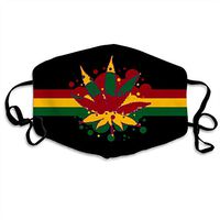 Marijuana Rasta Leaves Anti-Dust Anti-Pollution Windproof Cover Adjustable Earloop