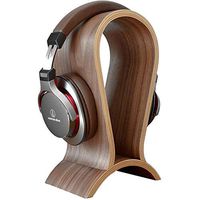 Alikeke Classic Wooden Headphone Headset Stand Earphone Holder Walnut Hanger Headset Display