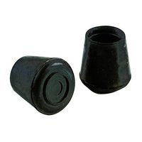 Shepherd Hardware 9763 1-1/8-Inch Rubber Leg Tips, 24-Pack,Black