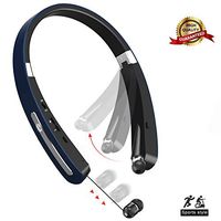 Bluetooth Headphones Wireless Earbuds Neckband Foldable V4.1 Wireless Headphones Sport Sweatproof Retractable Bluetooth Earbuds Hands Free Calling Noise Cancelling for iPhone Android