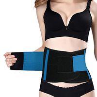 Lumbar Supports Belt, Back Brace Posture Corrector for Lower Back Pain, Adjustable Waist Trainer Belt to Relieve Sciatica and Herniated Disc for Men and Women (Blue, XX-Large)