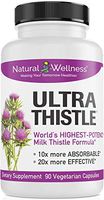 UltraThistle Super Absorbing Milk Thistle for Liver Detox (Silybin Phytosome) - Natural Wellness 360 mg, 90 Veggie Capsules