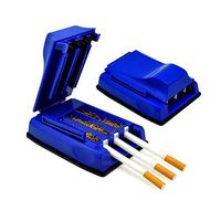 Wllsagl Xouwvpm Adults Manual Cigarette Device Portable Tobacco Maker Triple Rolling Machine Hand Tube Roller Home Accessories (Blue)