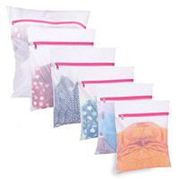 Kotovisa Washing Machine Lint Traps, Reusable Floating Lint Mesh Bag Hair Filter Net Pouch, Laundry Lint Remover Ball Pet Hair Wool Catchers for Washer Helping Hands (6 Laundry Bag)