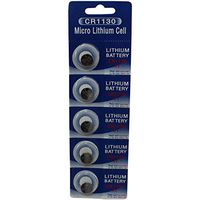 (5) CR1130 Lithium Coin Cell Batteries