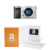 Sony Alpha a6000 Mirrorless Digital Camera (Silver) (Body Only) + $50 Gift Card