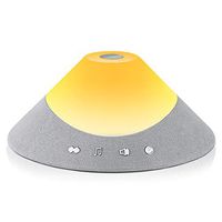 White Noise Machine, White Sound Machine with Night Light, 20 HiFi Sounds for Sleeping, Volume Settings, Timer & Memory Feature, Touch Control, USB Rechargeable, for Baby Adults, Home, Office, Travel